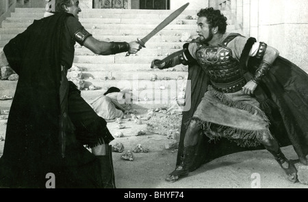 SOLOMON E SHEBA - 1959 UA film con Tyrone Power a destra Foto Stock