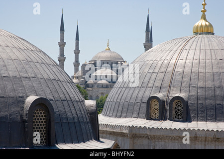 Vista verso la zona di Sultanahmet dal Haghia Hagia Sophia Foto Stock