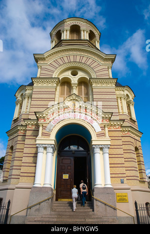 Kristus Piedzimsanas pareizticigo Katedrale i Russo Ortodossi cattedrale Riga Lettonia Europa Foto Stock