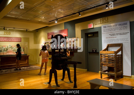 Mark Twain Interpretive Center di Annibale, MO Missouri Foto Stock