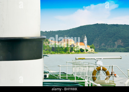 Danubio nave sul Danubio nella Wachau in Austria Inferiore Foto Stock