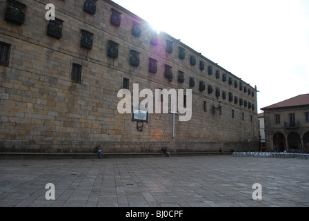 Monasterio de San Pelayo de Antealtares a Santiago de Compostela, Spagna, fondata nel XI secolo da Alfonso II Foto Stock