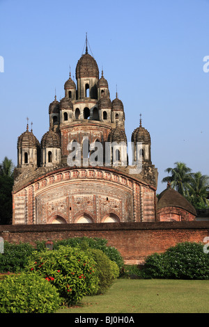 Tempio di terracotta in Kalna, India. Lalji tempio Foto Stock