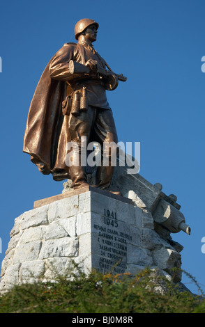 Il cenotafio sovietica sulle alture Seelow, Seelow, Germania Foto Stock