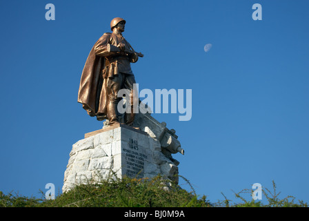 Il cenotafio sovietica sulle alture Seelow, Seelow, Germania Foto Stock