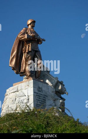 Il cenotafio sovietica sulle alture Seelow, Seelow, Germania Foto Stock