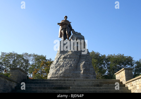 Il cenotafio sovietica sulle alture Seelow, Seelow, Germania Foto Stock