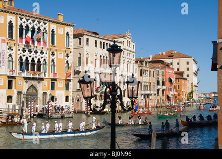 Venezia Canal Grande Regata Regata Storica HOMER SYKES Foto Stock