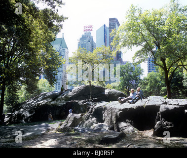 Arbitro Rock, al Central Park di New York. Foto Stock