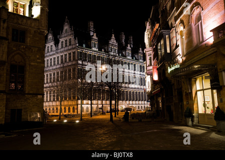 Municipio della città di Gand, Fiandre Orientali, Belgio Foto Stock