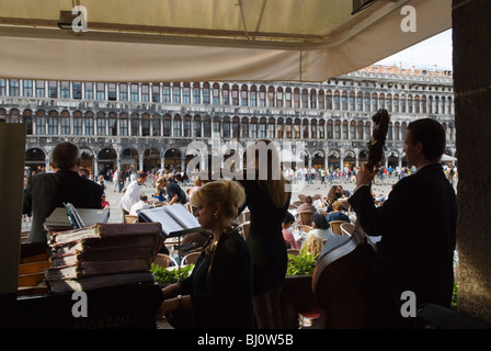 Venezia Italia Cafe Florian Piazza San Marco Piazza San Marco. Foto Stock