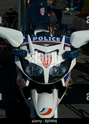 La polizia francese moto Foto Stock