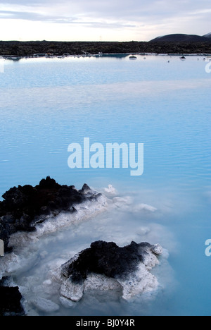 La Laguna Blu spa geotermica, Reykjanes, Islanda Foto Stock