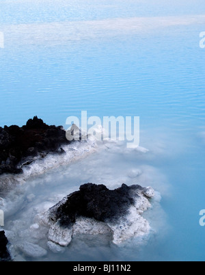 La Laguna Blu spa geotermica, Reykjanes, Islanda Foto Stock