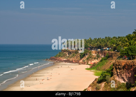 Spiaggia di Papanasam Varkala Kerala India Foto Stock