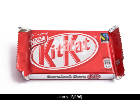 Kit Kat barra di cioccolato Foto Stock