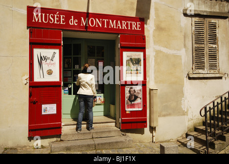 Musee de Montmartre in rue Cortot, Parigi Francia Foto Stock