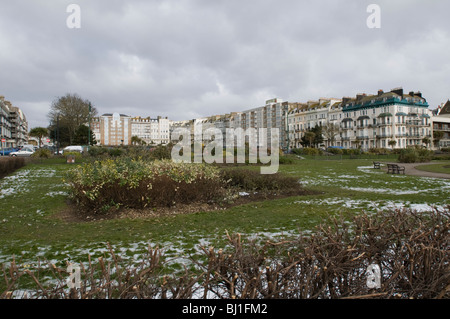 ST. LEONARDS-on-Sea, Inghilterra, 13 FEB 2010 - Warrior Square in St Leonards-on-Sea, East Sussex. Foto Stock