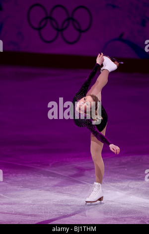 Joannie Rochette (CAN) Onorevoli medaglia di bronzo durante il pattinaggio artistico a Gala il 2010 Giochi Olimpici Invernali Foto Stock