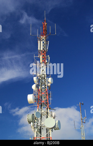 Sendemast - torre del trasmettitore 04 Foto Stock