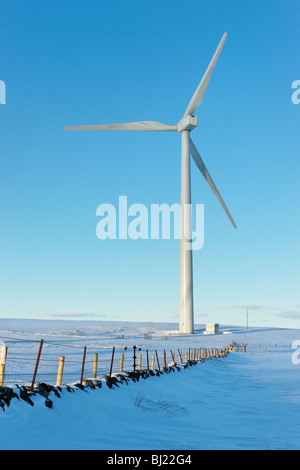 Knowes verde per centrali eoliche in Ochil Hills, Perth and Kinross, Scotland, Regno Unito. Foto Stock