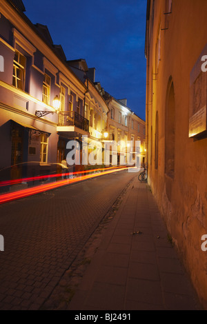 Semaforo lungo sentieri Sv Ignoto Gatve, Vilnius, Lituania, paesi baltici, Europa orientale Foto Stock