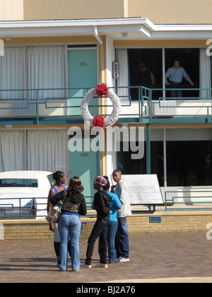 Stati Uniti d'America Memphis-National Museo dei Diritti Civili al Lorraine Motel- sito dell'assassinio del dottor Martin Luther King Jr MLK Foto Stock