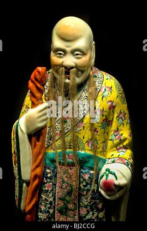 Shou Xing dio della longevità di lunga vita e la vecchiaia cinese Foto Stock