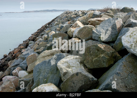 Coastal bonifica in Guernsey. Foto Stock