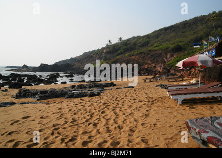 Il Cliff shack da Baga Hill Foto Stock