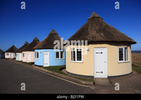 Round Holiday Cottages Winterton Norfolk Foto Stock