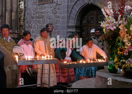 Il Perù festa dell Immacolata Concezione a Juli, 8 dicembre 2009. foto (C) Sean Sprague 2009 Foto Stock