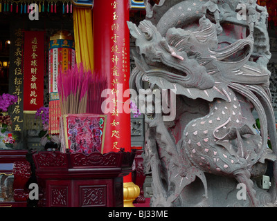 TAIWAN Chihnan tempio, Wenshan quartiere vicino a Taipei. Dettaglio. Fotografia di SEAN SPRAGUE Foto Stock