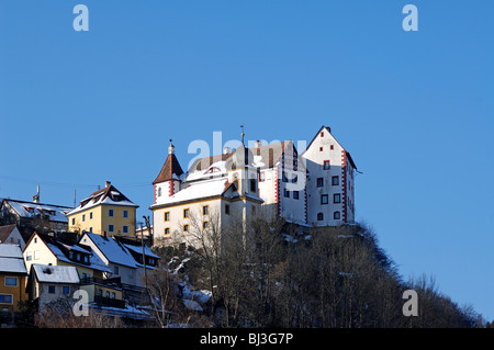 Egloffstein Castello, menzionato per la prima volta nel 1358, Rittergasse 80b, Egloffstein, Alta Franconia, Baviera, Germania, Europa Foto Stock