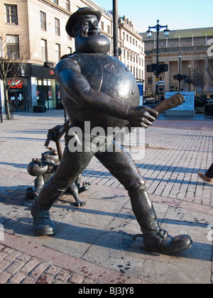 Desperate Dan statua, Scozia Foto Stock