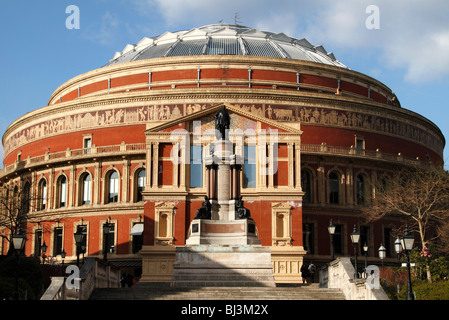 Royal Albert Hall dal principe consorte Road, Londra Foto Stock