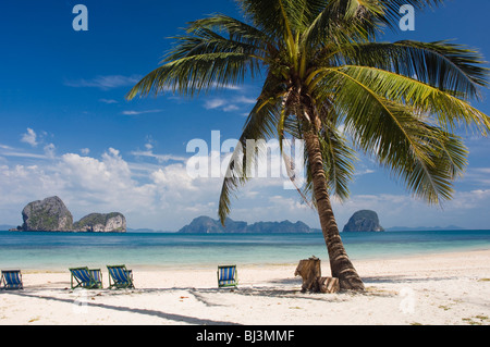 Palm Beach, Ko Hai o Koh Ngai island, Trang, Thailandia, Asia Foto Stock