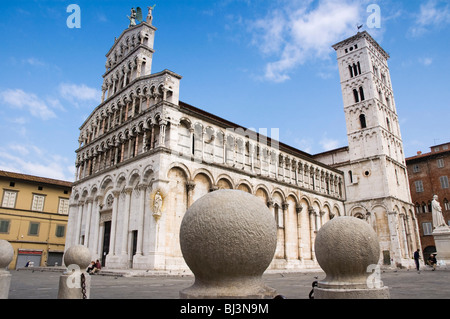 Chiesa di San Michele in Foro, Lucca, Toscana, Italia, Europa Foto Stock