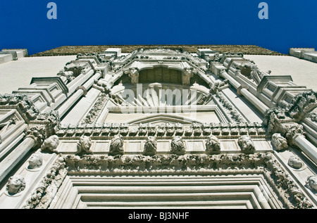 La chiesa gotica di San Francesco alle Scale, 1323, facciata da Giorgio Orsini da Sebenico, Ancona, Marche, Italia Foto Stock