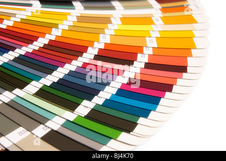 Aprire RAL colori campione catalogo Foto Stock