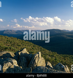 Vista da Mt Gingre verso Scabby gamma, Australia Foto Stock