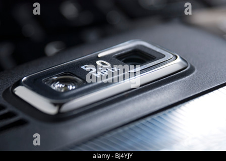 Extreme close up di un telefono fotocamera. Foto Stock