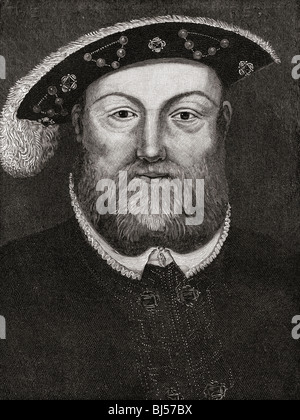 Henry VIII, 1491 a 1547. Re d'Inghilterra. Foto Stock