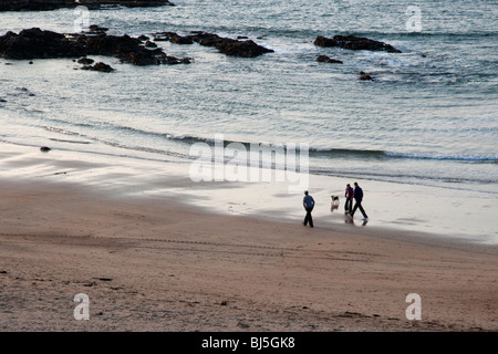 Scena di spiaggia, nella contea di Kerry, Irlanda Foto Stock