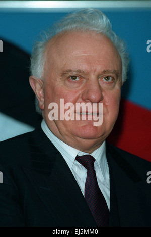 EDUARD SHEVARDNADZE CAPO DELLO STATO DELLA GEORGIA Il 23 febbraio 1995 Foto Stock