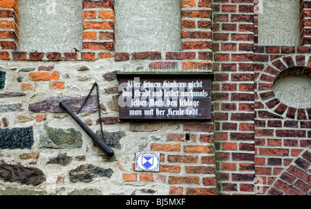 Città vecchia di fortificazioni con Dammtor di Jueterbog, Jüterbog, Flaeming, Brandeburgo, Germania Foto Stock