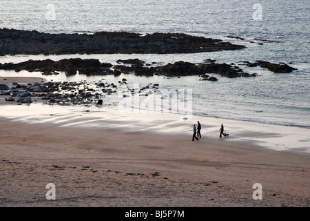 Scena di spiaggia, nella contea di Kerry, Irlanda Foto Stock