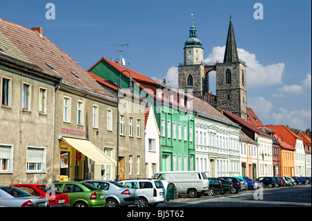 La Chiesa di San Nicola in Jueterbog, Jüterbog, Flaeming, Brandeburgo, Germania Foto Stock