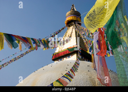 Stupa Boudhanath, Kathmandu, Nepal Foto Stock