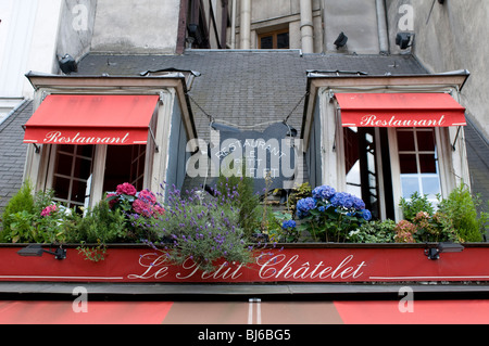 Le Petit Chatelet Bar ristorante, Quartier Latin, Paris, Francia. Foto Stock